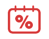 Rate percentages icon